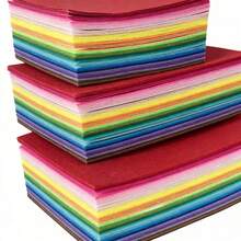 Colorful Felt Set, Sheets For Crafts, Macaron Color Felt Fabric Sheets, 1mm Thick Various Sizes, Multiple Colors Felt Squares DIY Handcraft Sewing Squares Patchwork Nonwoven For Crafts Sewing DIY Patchwork - Multicolor - View 5