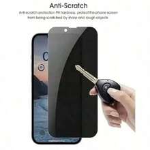 4 Packs Privacy Screen Protector Compatible With Iphone 17/17pro/17 Pro Max/16/16pro/16pro Max/16 Plus/6/7/8/11/12/13/14/15 /Pro Max, XS, XR, Xs Max - Glossy Tempered Glass, Anti-Spy Shatterproof Shield, Enhanced Screen Protection - Black - View 4