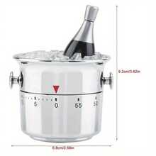 Multifunctional 60-Min Mechanical Kitchen Timer Adjustable Countdown Timer With Clear Dial For Christmas Thanksgiving Home Kitchen & School Classroom Essential Supplies - Multicolor - View 8