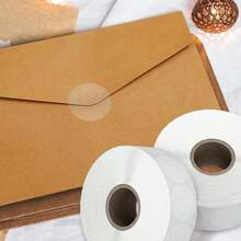 500pcs/Roll Transparent Stickers, Round Sealing Stickers, Adhesive Labels, Roll Stickers Back To School - Multicolor - View 6