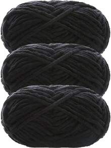 3pcs/150g Velvet Soft Yarn, Medium Thickness Knitting Yarn, Fluffy & Soft Polyester Knitting Yarn, Suitable For DIY Crafts, Knitting And Crocheting Scarves, Hats, Shoes, Bags, Cushions, Dolls, Blankets, Slippers, Handmade Crochet Projects - Multicolor - View 36