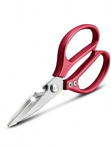 Powcan Dishwasher Kitchen Scissors, Cooking Accessories For Cutting Meat, Chicken, Fish, Poultry, Herbs And Bread - Stainless Steel - View 8