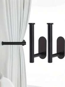 1pc No Drill Bathroom Toilet Paper Holder, Wall Mounted Tissue Paper Towel Rack, Bathroom Storage Shelf, Kitchen Paper Towel Holder - Multicolor - View 9