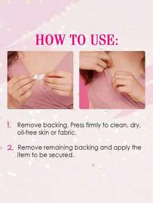 108pcs Anti-Slip Clothing Tape, Double-Sided Waterproof Adhesive Tape For Shirts And Lingerie - Women's Gentle Skin-Friendly Tape, All-Day Strong Fabric Bonding (36/72/108pcs Available) - White - View 5