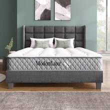 Orthopedic Cold Foam Mattress 120x200 Cm, Mattress With 7-Zone Pocket Spring Core, Firmness Level H3 (Medium-Firm) – OEKO-TEX® Certified, 20 Cm High, 4 Handles + Vacuum-Packed - 白色 - 查看 4