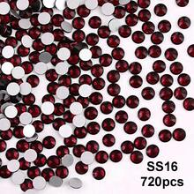 SS6 2MM-SS30 6.4MM, 7 Sizes, Non-Hot Fix, Adhesive Round Flat Bottom Glass Crystal Rhinestones, Multi-Color Crystal Gemstone Jewelry Beads DIY Glass Stone Diamond Design Accessories, Glitter Nail Art Stickers Decoration, Suitable For Phone Cases, Clothes, Bags, Shoes, Crafts - Multicolor - View 13