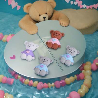 1pc 3D Teddy Bear Silicone Mold, DIY Candle Making, Wax Craft, Soap Making, Suitable For Home Decor, Fireplace, Room, Living Room, Center Decor, Office, Holiday Gift, Valentine's Day Gift