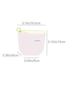 1pc Cute/Nylon Multi-Functional Portable Makeup Bag/Lipstick & Miscellaneous Items Pouch, Sanitary Pad Organizer Bag, Compact Carry-On Pouch - Multicolor - View 8