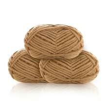 3pcs/150g Velvet Soft Yarn, Medium Thickness Knitting Yarn, Fluffy & Soft Polyester Knitting Yarn, Suitable For DIY Crafts, Knitting And Crocheting Scarves, Hats, Shoes, Bags, Cushions, Dolls, Blankets, Slippers, Handmade Crochet Projects - Multicolor - View 29