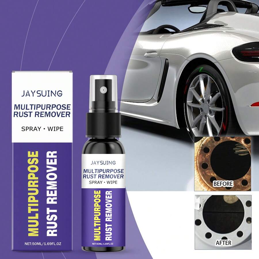 JAYSUING Removedor de Óxido Multifuncional 50ml - Restauración de Brillo y Renovación, Pulido Profesional y Mantenimiento, Desoxida Rines, Griferías y Acero Inoxidable