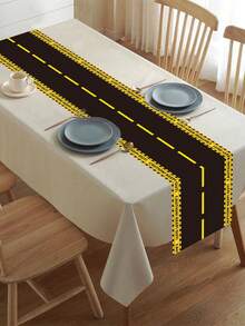 1pc Racing Theme Table Runner, 180*35cm/230*35cm Table Cloth, Racing Theme Table Decor, Suitable For Racing Themed Birthday Party, Wedding, Baby Shower, Gender Reveal Party, Holiday Party, Also Can Be Used As Table Decor, Racing Game Accessory - Multicolor - View 12