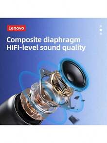 Lenovo K30 Portable Hifi Bluetooth Wireless Speaker Waterproof USB Outdoor Loudspeaker Music Surround Bass Box Mic Chinese packaging - 黑色 - 查看 3