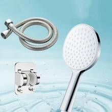 This New Handheld Shower Head Is Made Of High-Strength ABS Material And Features A 12.5cm Super-Large Water Outlet Panel. It Is An Oxygen-Enriched Pressurized Shower Head That Uses Air Power To Provide A Soft, Comfortable Water Flow. The Soft Rubber Nozzles Are Easy To Clean, And The Panel Has A Fashionable And Bright Appearance.