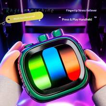 Máy chơi game cầm tay mini nhịp điệu, nhiều cấp độ nhạc nhịp điệu, thiết bị chơi game đa chế độ, lối chơi bậc thầy nhịp điệu giúp giảm căng thẳng, phụ kiện di động sáng tạo, đồ chơi để bàn cho người lớn giúp tập trung và tương tác, trò chơi phá băng trong bữa tiệc, quà tặng sinh nhật/Giáng sinh/Lễ Phục sinh/Năm mới/Ngày Valentine. - màu đen - Xem 5