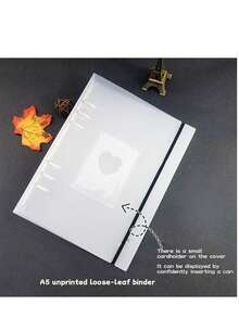 A5 Matte Loose-Leaf File Folder, 3-Inch Photo Album, Idol Fan Collection Mini Card Photo Album - Multicolor - View 15