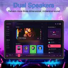 Qetupa Z50 Android 15 Tablet PC, 10.1 Inch Tablet With Protective Case. MTK8183 CPU, Octa-Core 2.0GHz Processor, 4GB RAM + 64GB ROM (Support 1TB SD Card Expansion), 1280*800 HD IPS Touchscreen, 5MP Front Camera + 8MP Rear Camera, 6000mAh Battery, 802.11ax Wi-Fi 6, Bluetooth 5.2, GPS, Type-C Charging Port. - Grey - View 8