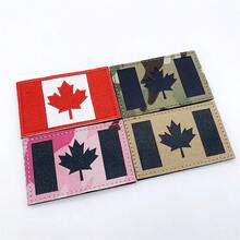 Iron-On Canada Flag Patch With Hook & Loop Fastener - Durable, Easy Attach Tactical Applique For Sewing And Knitting Supplies - Multicolor - View 4