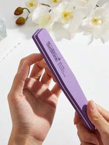 6支/8支装专业半月形、直形、菱形指甲锉，双面可用，可水洗，木质，双面木质指甲锉，适用于天然指甲，专业级，可重复使用，美甲，修脚，弧形 - 彩色 - 查看 4