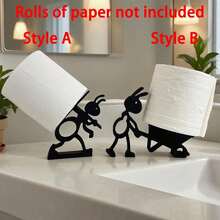 1pc Ant Shaped Toilet Paper Holder, Suitable For Living Room, Camping, BBQ, Bathroom Storage, Freestanding Bathroom Tissue Dispenser, Cute Bathroom Decor, Fun Tissue Paper Rack - Multicolor - View 6