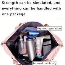 2026 New Travel Bag Set: Stylish, Large Capacity, Packs As You Like, Dry And Wet Separation, Sturdy And Durable, Perfect For Daily Commutes, Fitness, Travel, And Casual Outfits. A Must-Have! - Grey - View 8