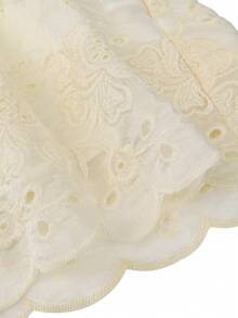 ii Áo kiểu nữ tay dài cổ chữ V khoét ren thanh lịch mới, thích hợp cho mùa xuân. - Màu be - Xem 10