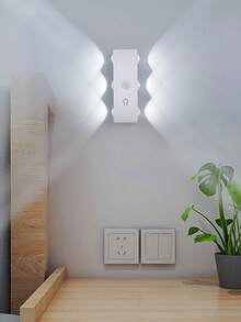 1个全新智能感应灯，无需钻孔，磁吸式环境灯，可充电夜灯，猫眼壁灯 - 彩色 - 查看 1