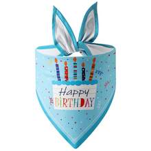 Dog Birthday Bandana Scarf, Happy Birthday Boy Girl Dog Neckerchief, Pet Birthday Party Costume Accessories - Multicolor - View 22