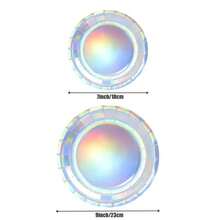 100/50/30/20/10pcs 7inch/9inch Disposable Plates, Thick Paper Plates, Leak-Proof, 3-Second Cleanup, Party/Camping/Household, Reusable, Cake Plates, Birthday Party, Graduation, Christmas, Thanksgiving, Halloween Tableware - Silver - View 8