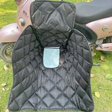 Electric Scooter Windshield Cover, Detachable & Thickened, Double-Sided, Fleece Lining, Suitable For Small Electric Bicycles In Autumn/Winter - Double-sided Fabric - View 5