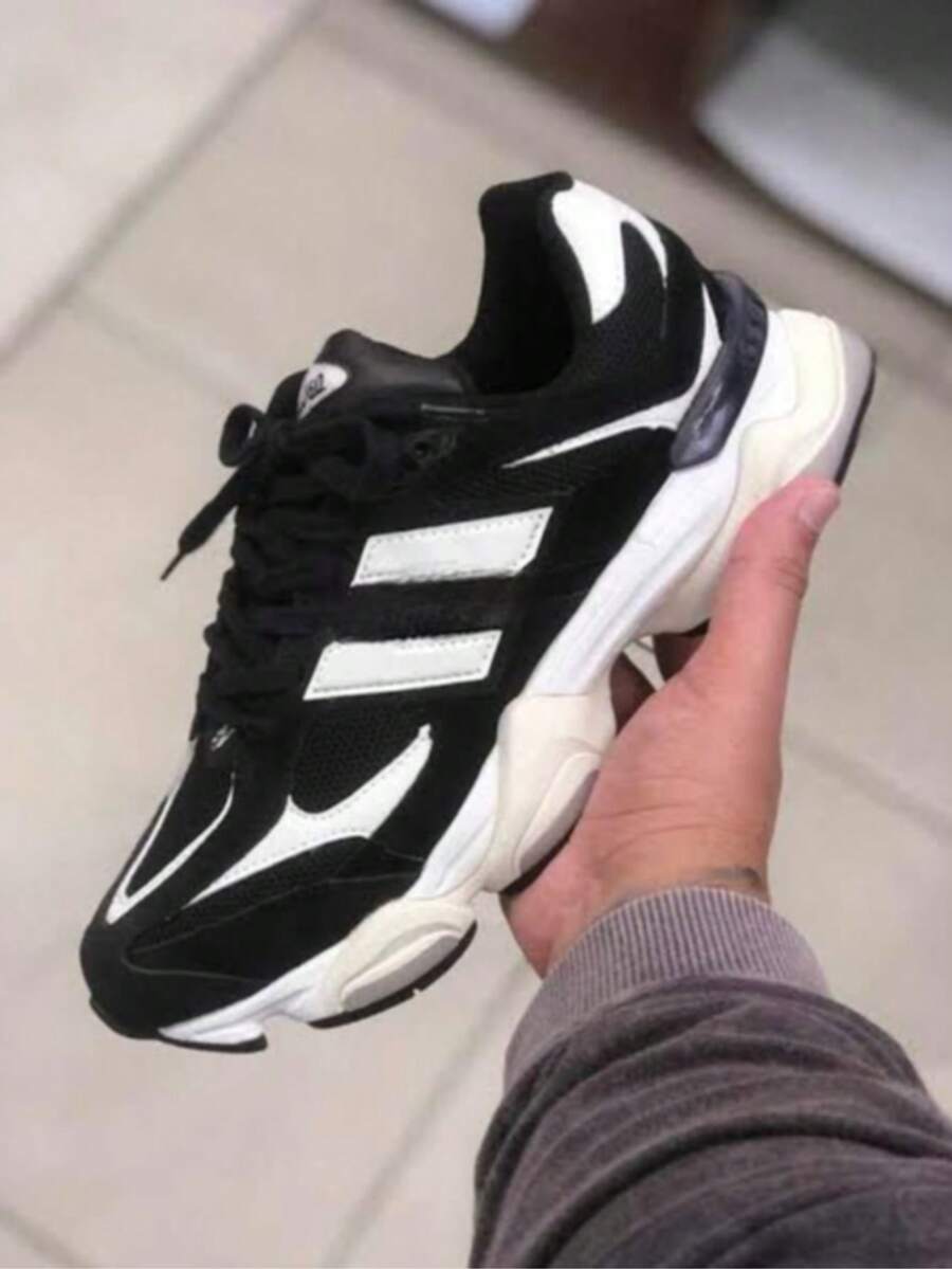 Promotion: NEW Premium Tennis Shoes With Soft Cushions And 12 Springs, For Gym, Training, And Running - Men's And Women's - 9060 PTO BCO - View 1