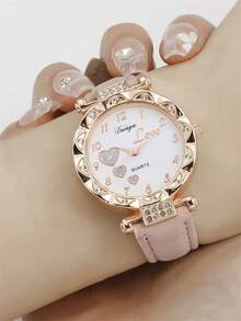 4pcs Romantic Couple Watch Set - Men's & Women's Watches + Wallet, Perfect Gift For Him On Valentine's Day, Birthday, Thanksgiving, Etc. - Multicolor - View 4