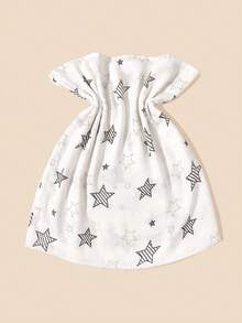 1pc Baby Swaddle Blanket, Star Pattern, Breathable Soft Muslin, Suitable For Spring/Summer Daily Use - Multicolor - View 5
