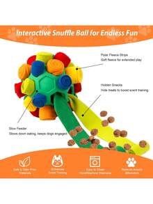 Scent Ball Dog Sniffing Toys, Scent Puzzle Toys, Machine Washable, Suitable For Puppies To Find Food, Relieve Boredom