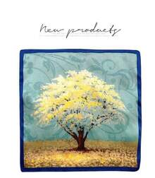 1PC Valentine's Day New 70*70cm Korean Style Small Square Scarf Women's Silk Scarf Spring Summer Sunscreen Neck Scarf Neck Protector Bag Tie Hair Band Versatile - F215 - 查看 2