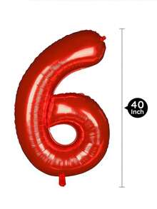بالونات رقم 40 بوصة من الفويل المنفوخ بالهليوم باللون الأحمر، بالونات بوليستر كبيرة لأجواء حفلات أعياد الميلاد، الاحتفال بالزفاف والذكرى السنوية، بالونات أرقام، ديكورات عيد الميلاد، هليوم، بالونات أرقام، ديكورات عيد الميلاد، ديكورات عيد الميلاد، بالونات أرقام، هليوم، ديكورات عيد الميلاد، بالونات أرقام، بالونات حمراء - الأحمر - مشاهدة 11