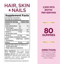 MONTUE 3Pcs Optimal Selection Hair, Skin And Nails Pectin Gummies, 2500 Mcg Biotin Per Serving, Vegetarian Formula, Strawberry Flavor,80 Count, 40 Total Servings - 240個裝 - 查看 7