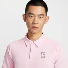 Nike 男士 AS M NKCT DF ADVTG POLOPOLO 针织翻领短袖 Polo 衫 TFZ6908-663 - 粉色 - 查看 3