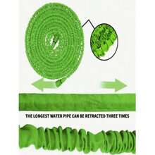 25/50/75/100FT - Extendable Magic Hose With 7 Water Spray Functions, Water Gun, And High-Pressure Car Wash - Ideal For Garden, Lawn, And Outdoor Cleaning Needs, Black, Modern Minimalist Design, Perfect For Dog Bathing And Outdoor Cleaning, Essential Dog Bathing Tool | Functional Pet Product | Adjustable Nozzle - Multicolor - View 5