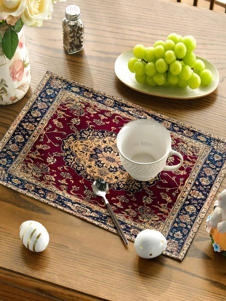 1/4/5/6/7 pièces Style bohème, Set de décoration Ramadan, Set de décoration Eid, Texture en lin confortable, Sets de table, Maniques, Housses de coussin - Multicolore - Voir 6