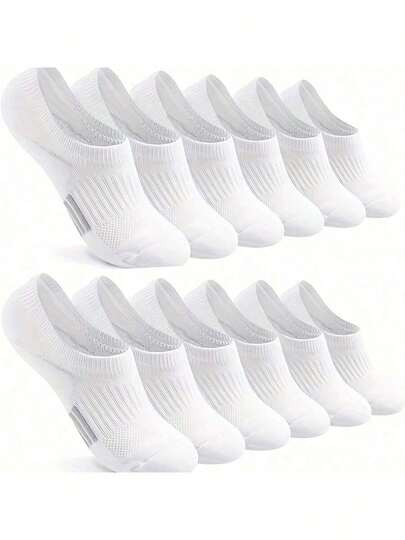 6 Pairs Of Solid Color Spring And Summer Thin Casual Women's Sports Socks, Suitable For Daily Travel And The Perfect Choice For Outdoor Sports