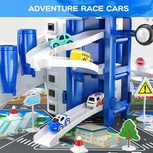 TendenciaAviones Niños Juguete De Aventura, Pista De Carrera, CocheCalidad premium - AVIÓN AZUL - Ver 9