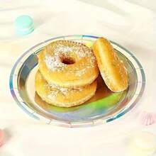 100/50/30/20/10pcs 7inch/9inch Disposable Plates, Thick Paper Plates, Leak-Proof, 3-Second Cleanup, Party/Camping/Household, Reusable, Cake Plates, Birthday Party, Graduation, Christmas, Thanksgiving, Halloween Tableware - Silver - View 4