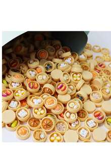 إكسسوارات راتنجية يدوية الصنع، ألعاب دمى منزلية مصغرة، ديكور منظر طبيعي مصغر، ألعاب طعام واقعية مصغرة (مجموعة عشوائية) - متعدد الألوان - مشاهدة 11