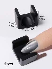 5D磁性猫眼美甲凝胶指甲油磁棒，U型磁条，白色、粉色、黑色可选，适用于DIY法式美甲 - 彩色 - 查看 13