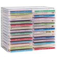 Clear Plastic CD Holder Holds 30 Standard CD Jewel Cases - B0000E1VRT - 查看 9