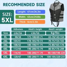 spraesidio Áo phao bơi người lớn; Bộ đồ nổi lướt sóng người lớn; Áo phao cứu sinh di động không cần bơm hơi cho thuyền kayak và câu cá - Xám - Xem 21