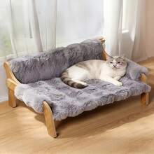 Elevated Pet Cat Sofa Pet Bed Cat Litter Dog Litter All Year Round Removable And Washable Cat Bed - màu nâu - Xem 8