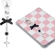 可爱电子阅读器造型手链，可作手机/包包/相机装饰配件，兼容安卓及大多数智能手机，送给母亲、家人、朋友、孩子、生日、节日的礼物，手机链 - Black Bow2 - 查看 4