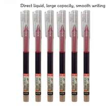 5支/10支/15支装速干签名凝胶圆珠笔，液体墨水走珠笔，0.5毫米黑色/蓝色/红色墨水，大容量，适用于记笔记、办公、签名，适合学校、办公室、考试、文具、返校季使用 - 彩色 - 查看 10