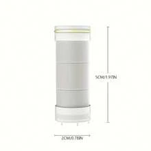 Handheld Showerhead Filter Cotton, 15-Piece Replacement Filter, Removes Chlorine, Fluoride, And Heavy Metals From Hard Water, High-Output Shower Filter, Beneficial To Skin And Hair Health